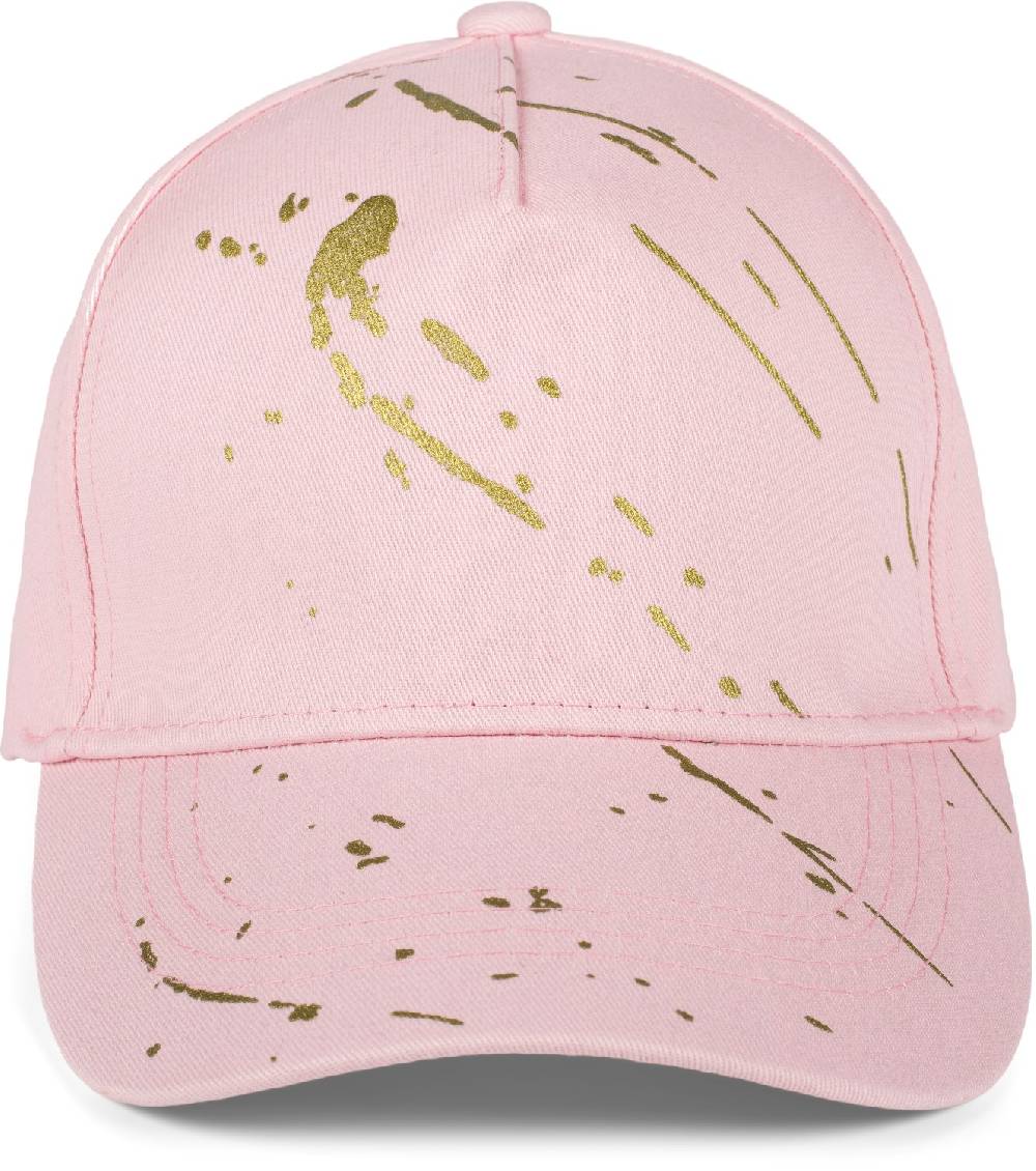 Stylebreaker Baseball Cap mit goldenen Farbspritzern Rabatte dieses Monats