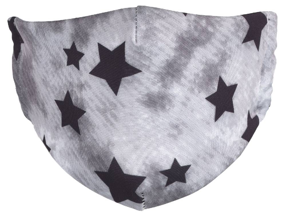 Stylebreaker Stoffmaske mit Vintage Sterne Muster Limitierter Zeitrabatt