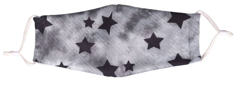 Stylebreaker Stoffmaske mit Vintage Sterne Muster Limitierter Zeitrabatt