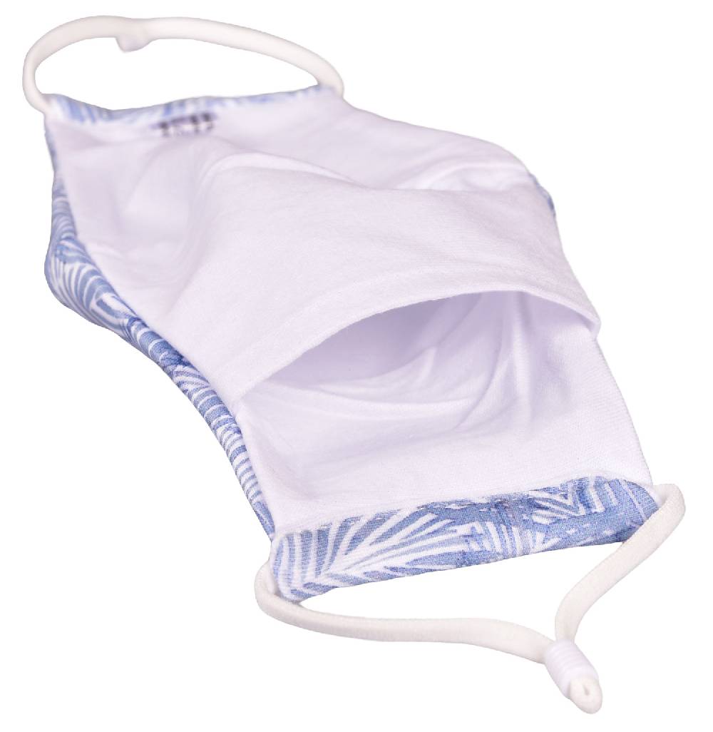 Stylebreaker Stoffmaske mit Blätter Muster Print Fabrik Onlineshop