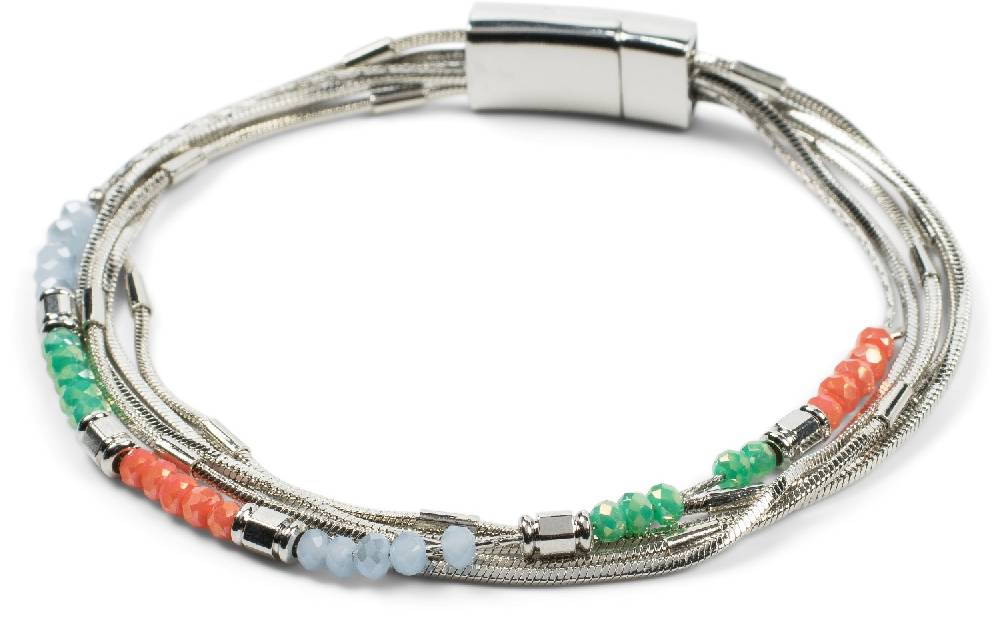 Stylebreaker Armband mit feinen Ketten und Perlen Preisnachlass