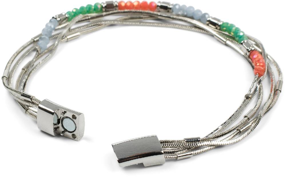 Stylebreaker Armband mit feinen Ketten und Perlen Preisnachlass