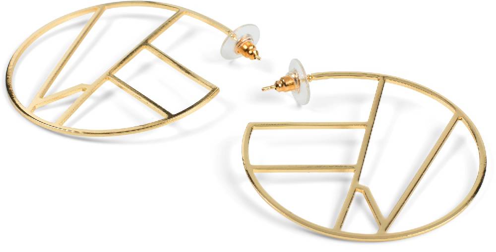 Stylebreaker Creolen Ohrringe Geometrische Einteilung Osterangebot