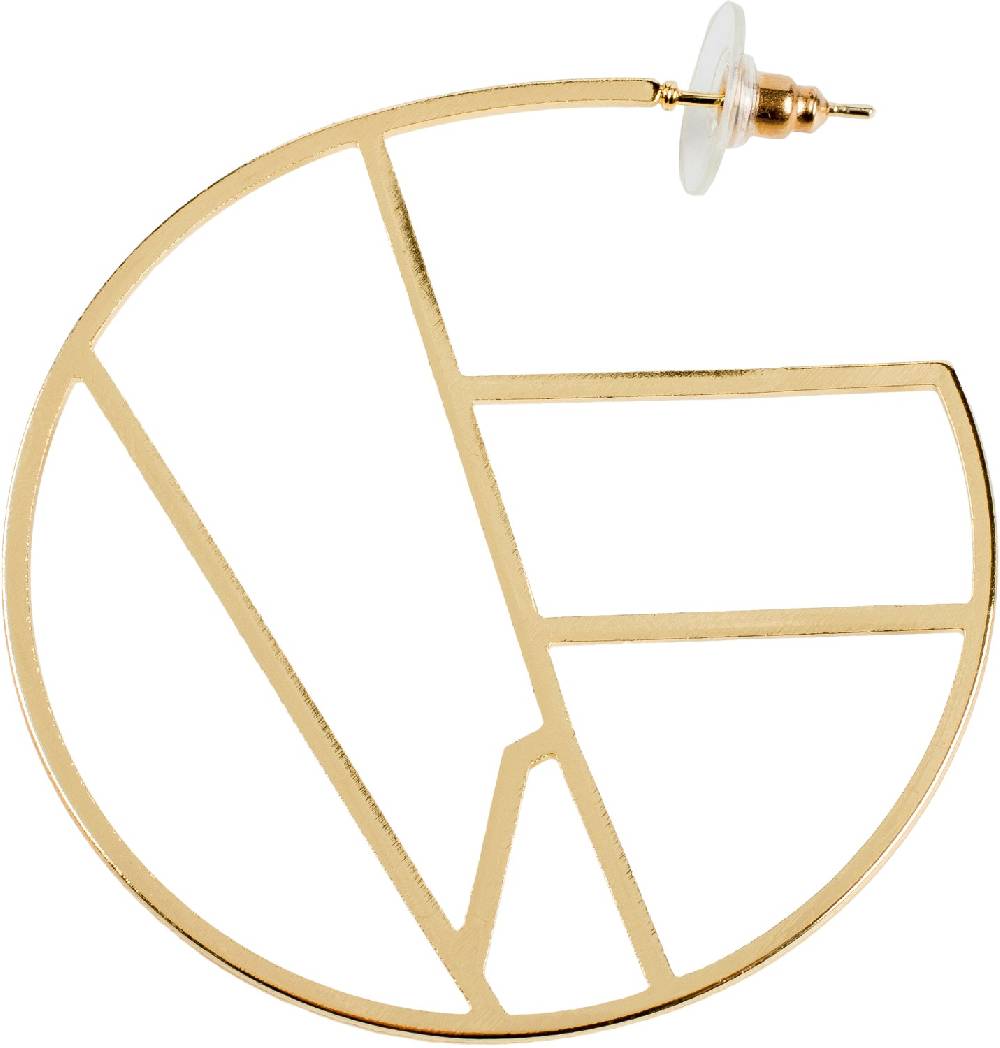Stylebreaker Creolen Ohrringe Geometrische Einteilung Osterangebot