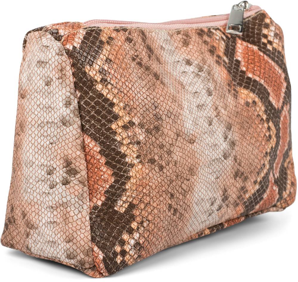Stylebreaker Kosmetiktasche in bunter Schlangenleder Optik Neueste Mode