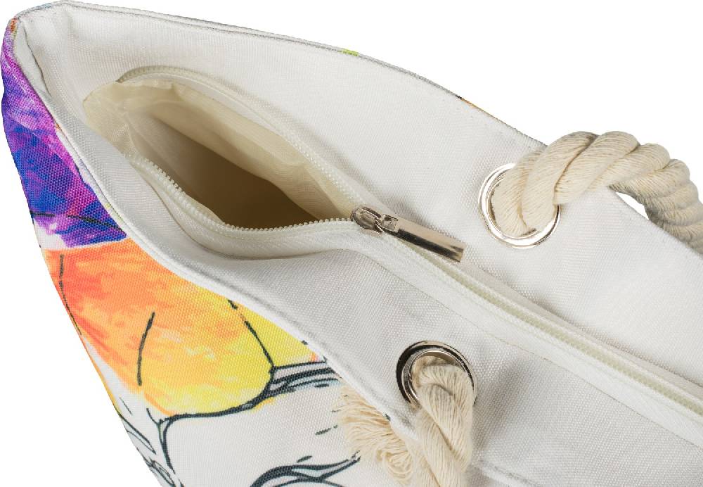 Stylebreaker Strandtasche Veilchen Muster Räumungsverkauf