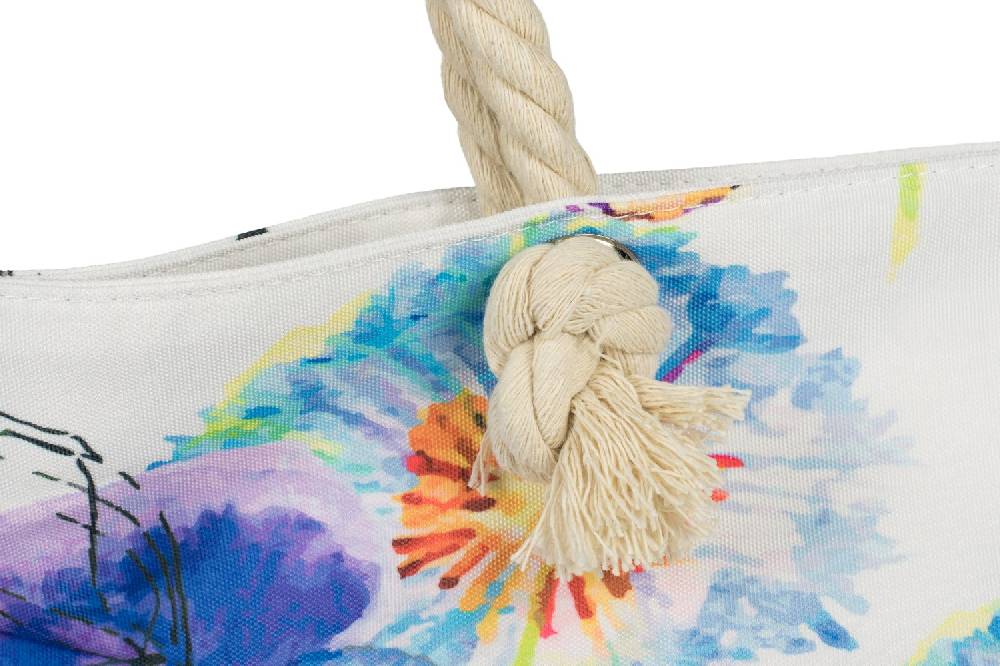 Stylebreaker Strandtasche Veilchen Muster Räumungsverkauf