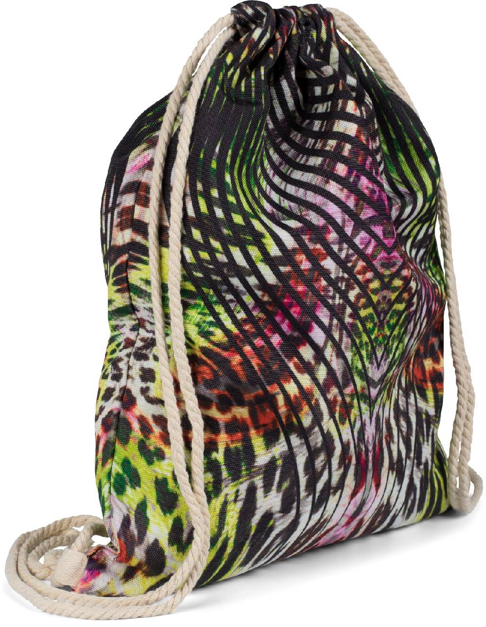 Stylebreaker Turnbeutel Dschungel Print VIP-Rabatte