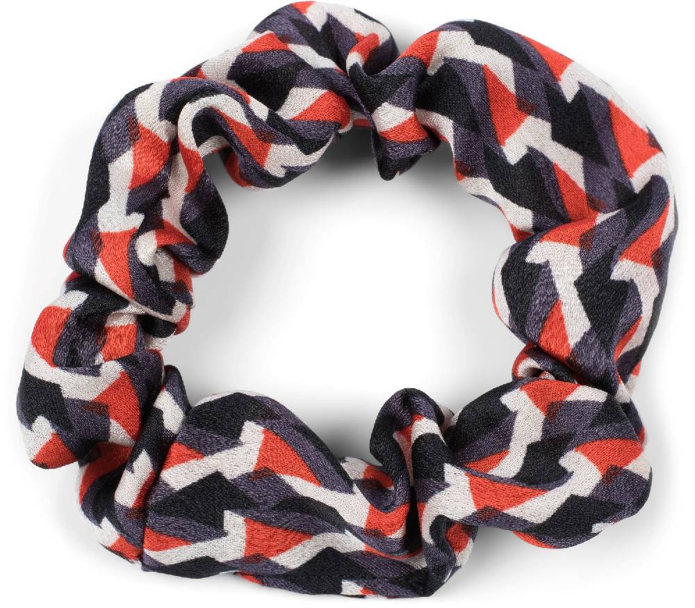 Stylebreaker Scrunchie Haargummi Retro Muster mit Schleife Wochenangebot