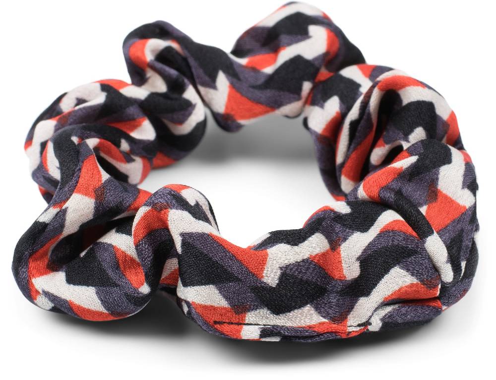 Stylebreaker Scrunchie Haargummi Retro Muster mit Schleife Wochenangebot