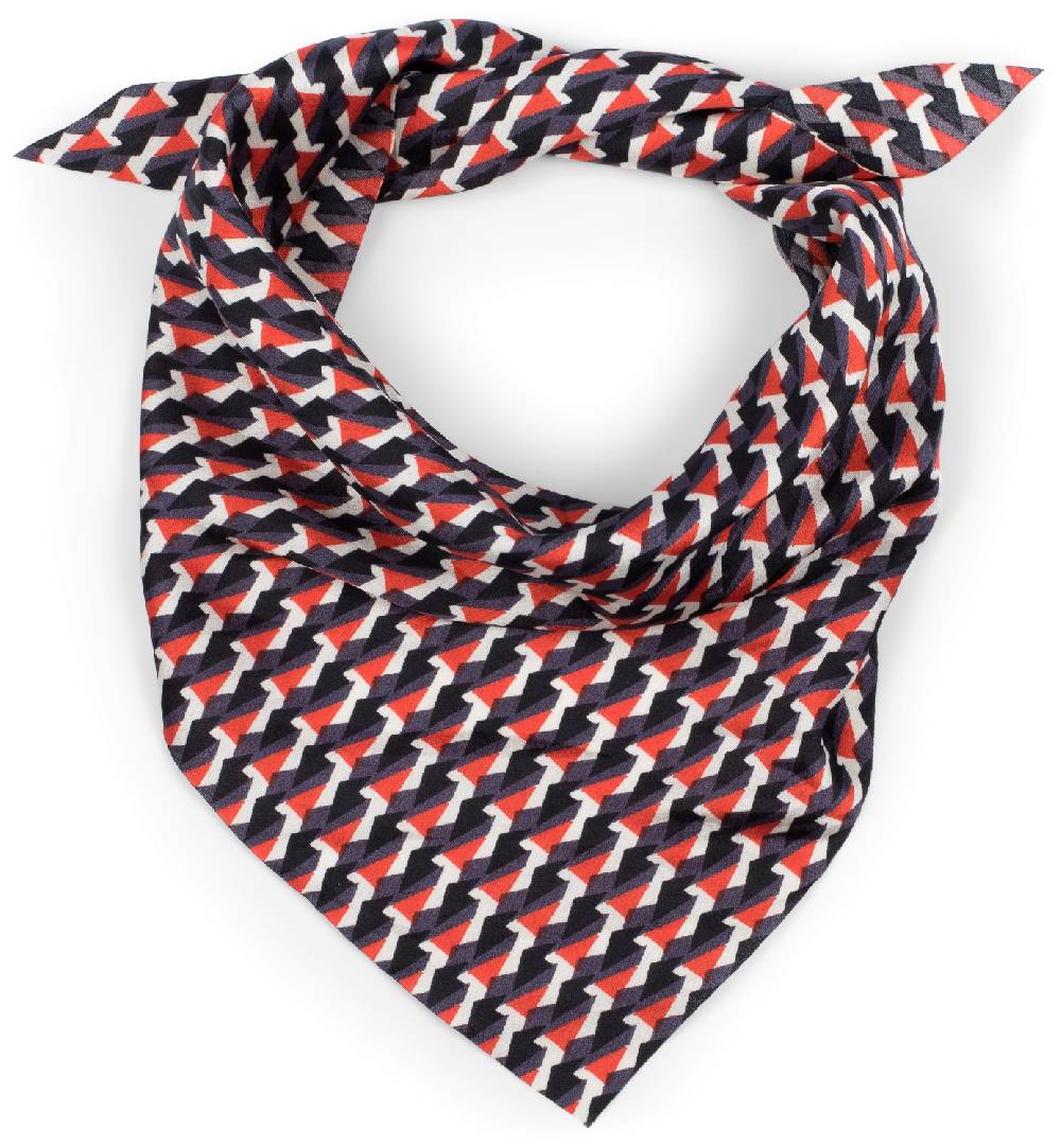 Stylebreaker Scrunchie Haargummi Retro Muster mit Schleife Wochenangebot
