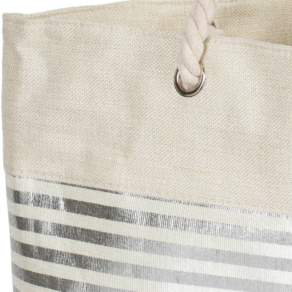 Stylebreaker Strandtasche mit metallic Streifen 50% Rabatt mit kostenlosem Versand