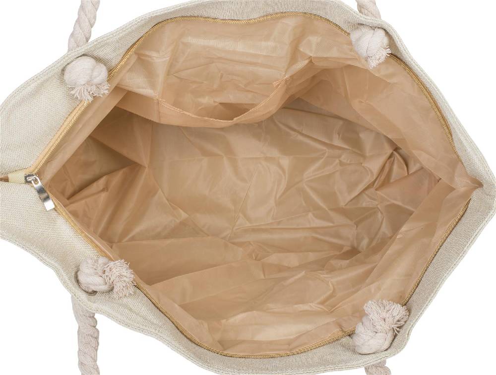 Stylebreaker Strandtasche mit metallic Streifen 50% Rabatt mit kostenlosem Versand