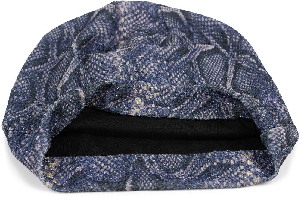 Stylebreaker Beanie Mütze Glitzer Schlangen Muster Fabrikladen