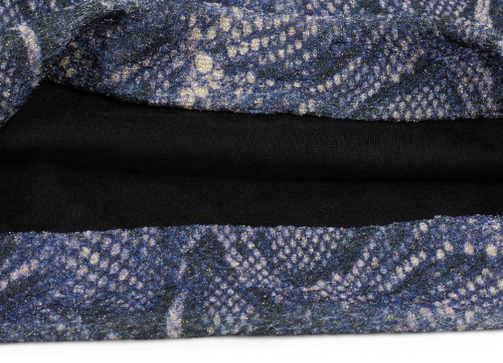 Stylebreaker Beanie Mütze Glitzer Schlangen Muster Fabrikladen