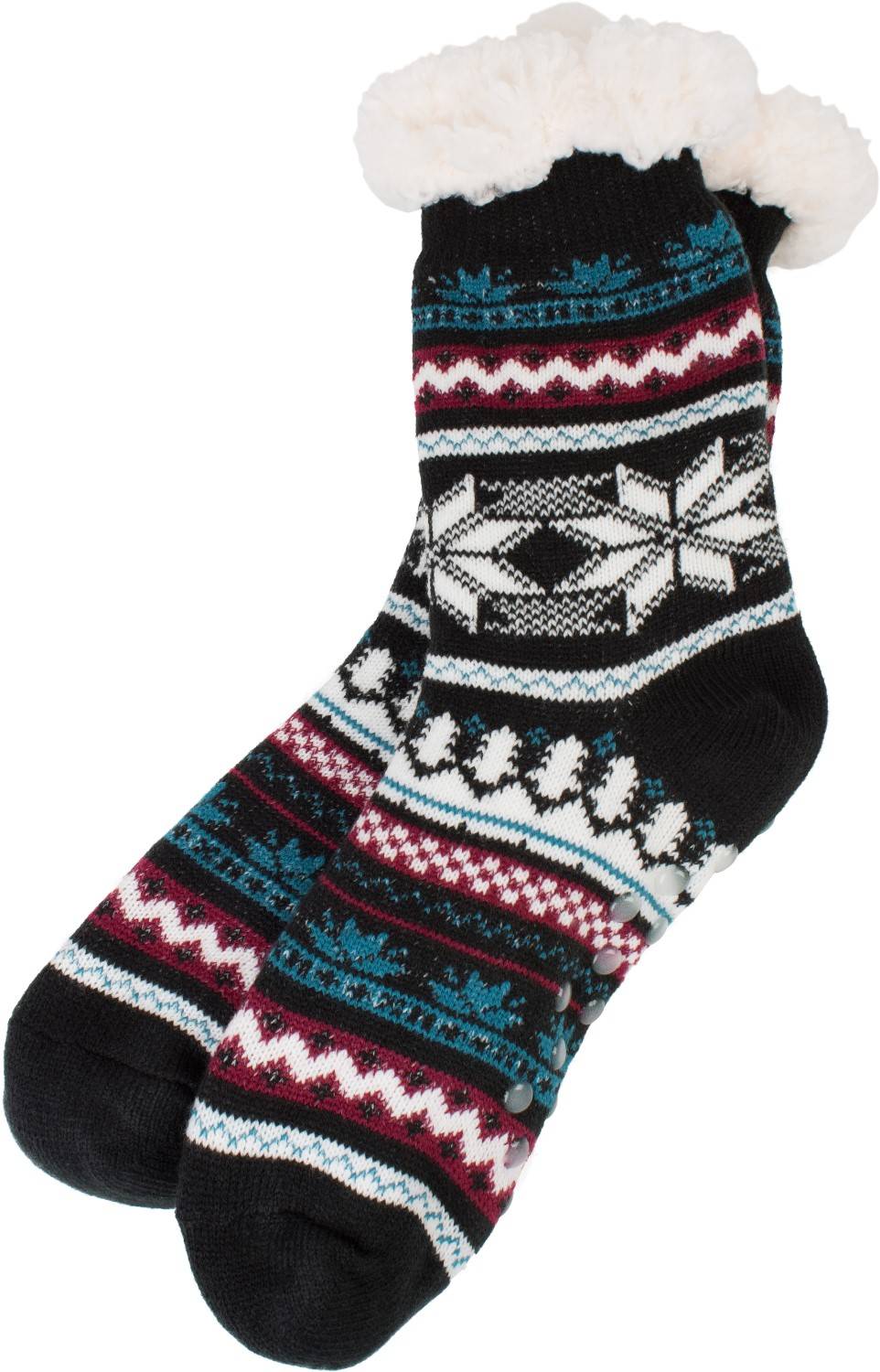 Stylebreaker ABS Kuschelsocken mit Norweger Muster Mix 50% Rabatt für begrenzte Zeit