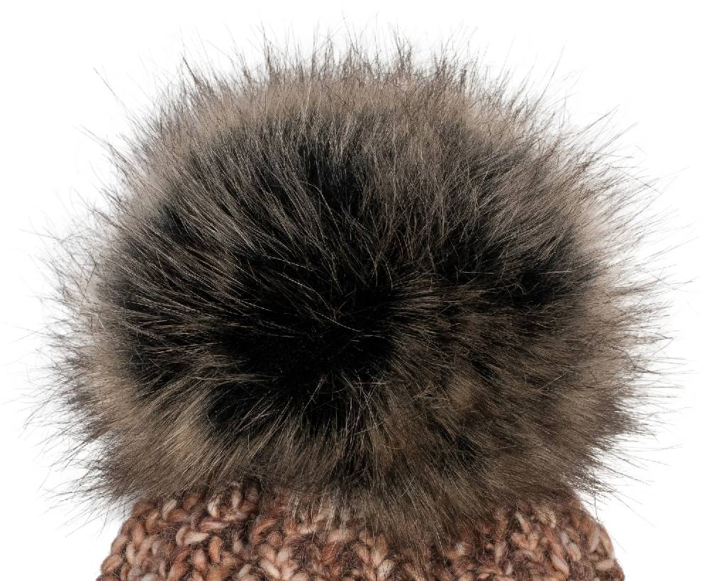 Stylebreaker Bunte Strick Bommelmütze mit Thermo-Fleece Outlet