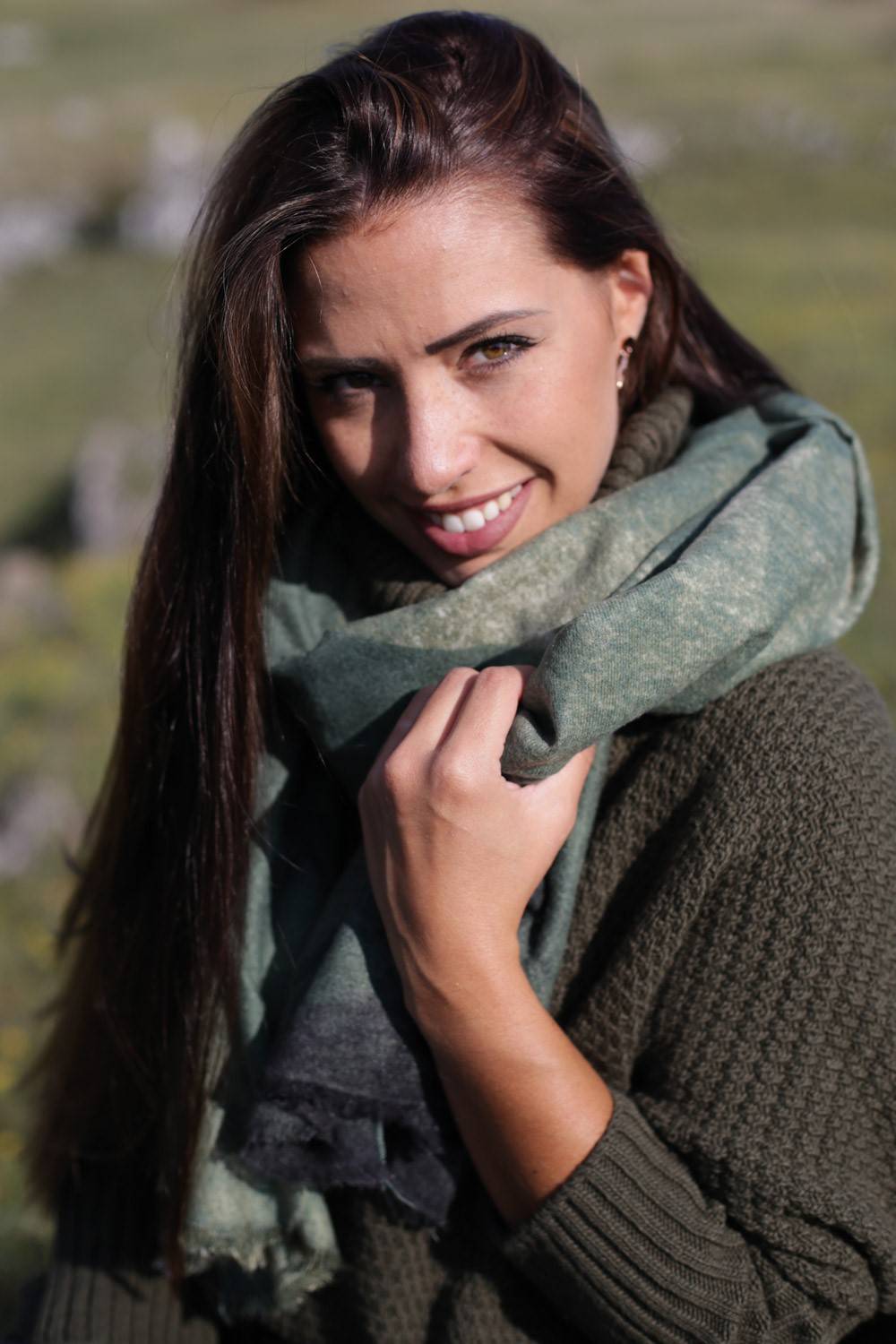 Stylebreaker Schal mit geometrischem Farbverlauf Muster im Angebot