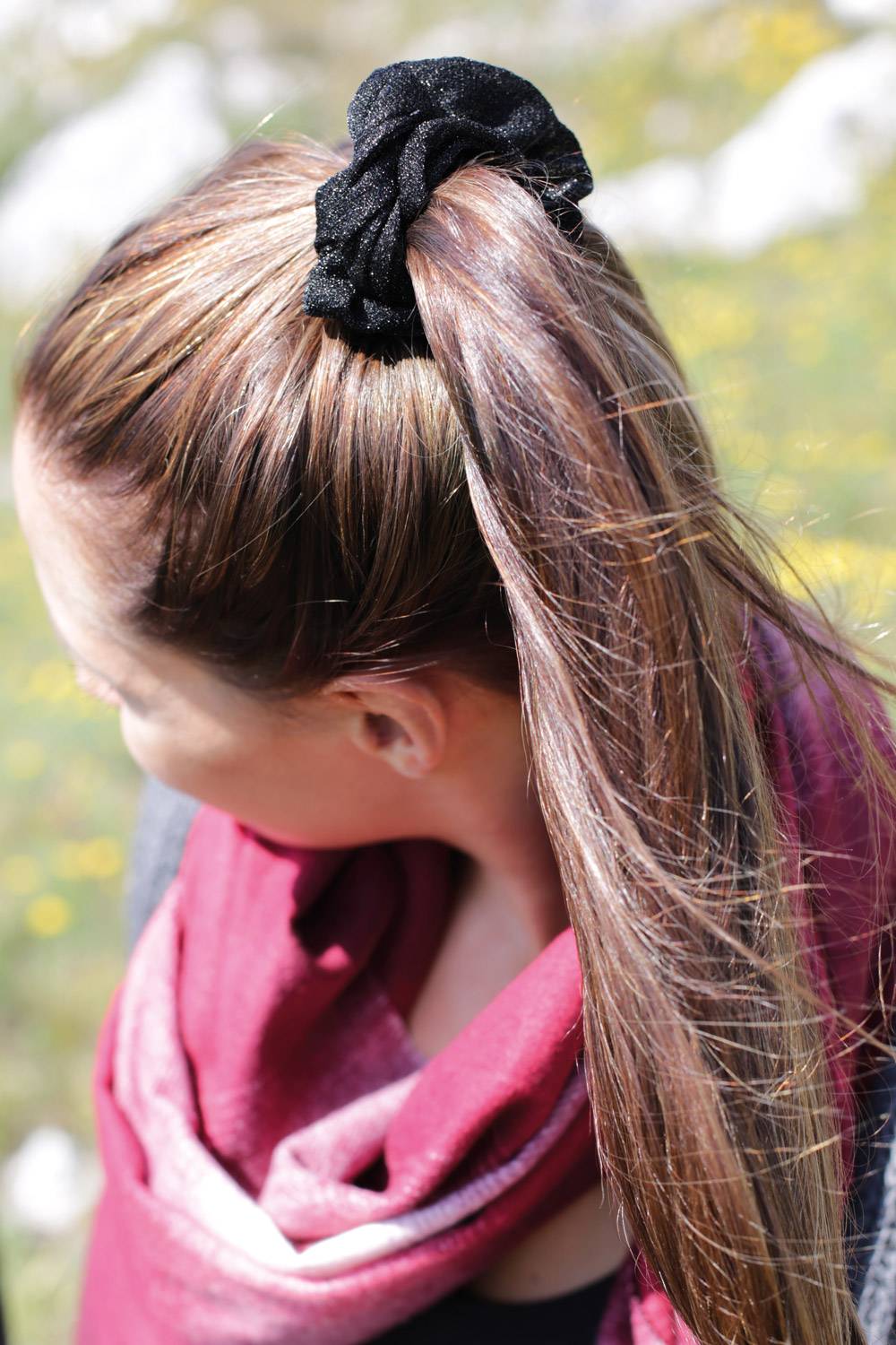 Stylebreaker Glitzer Scrunchie Haargummi Limitierter Zeitrabatt