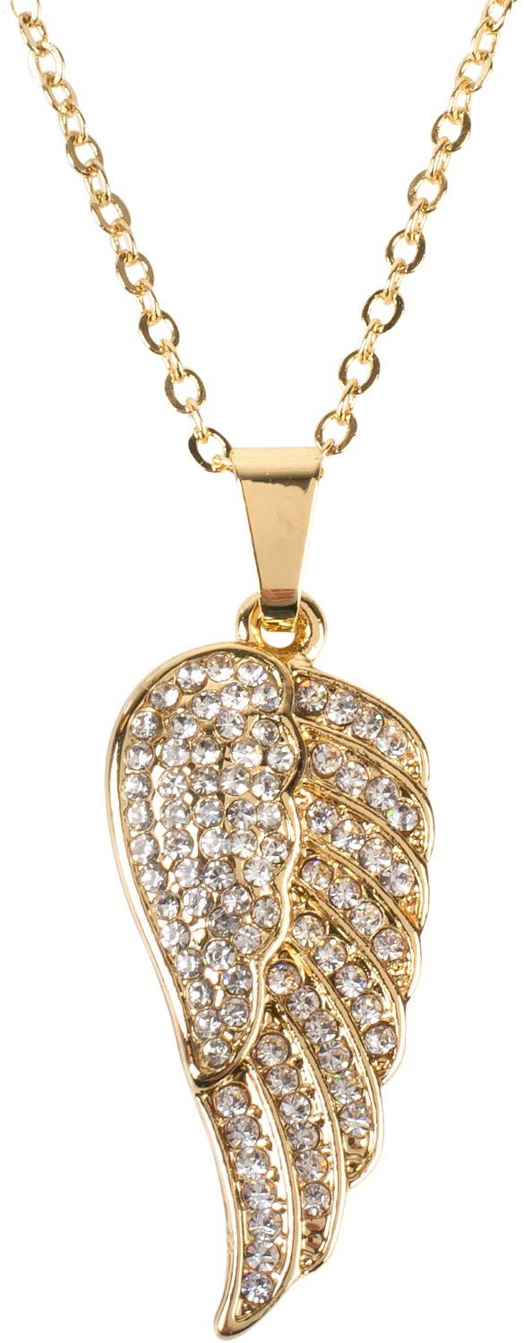 Stylebreaker Schmuck Set Halskette mit Flügel und Ohrringe Fabrikpreis