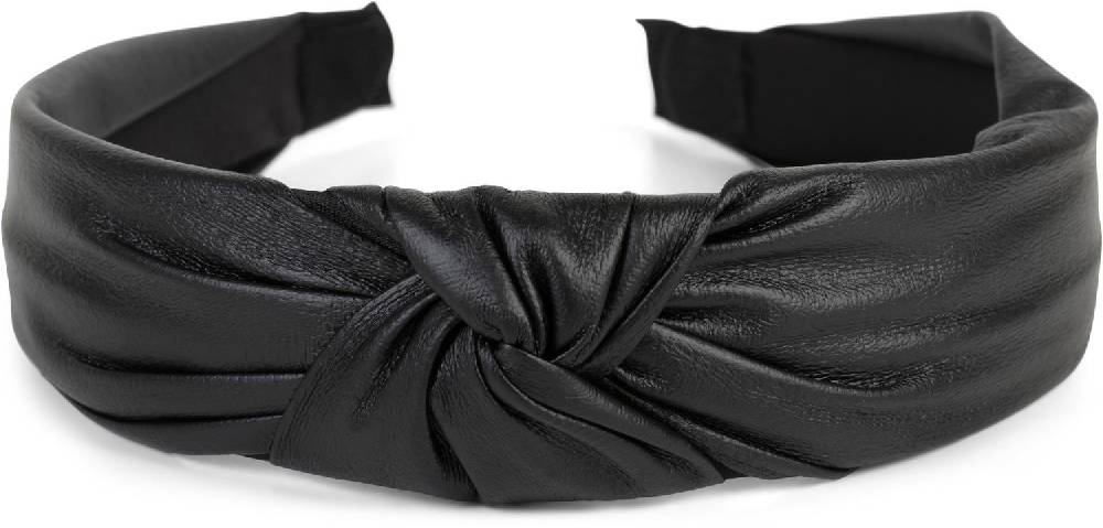 Stylebreaker Haarreif in Kunstleder Optik Rabatt