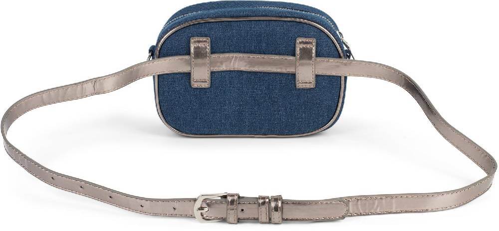 Stylebreaker Multi Bauchtasche Umhängetasche in Jeans Optik Versandkostenfrei