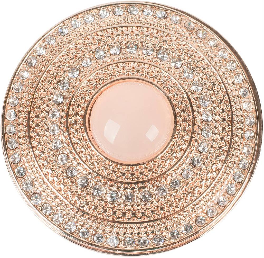 Stylebreaker Runde Magnet Brosche mit großer Perle und Strass Preisnachlass