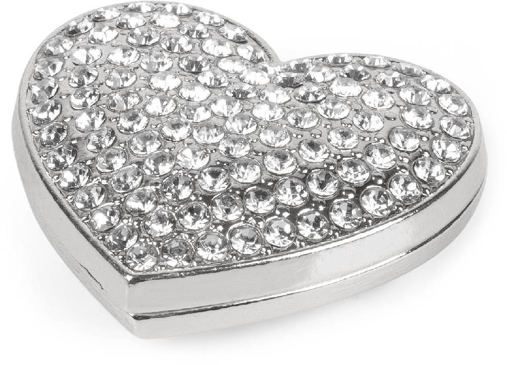 Stylebreaker Herz Magnet Brosche mit Strass Saisonschlussverkauf