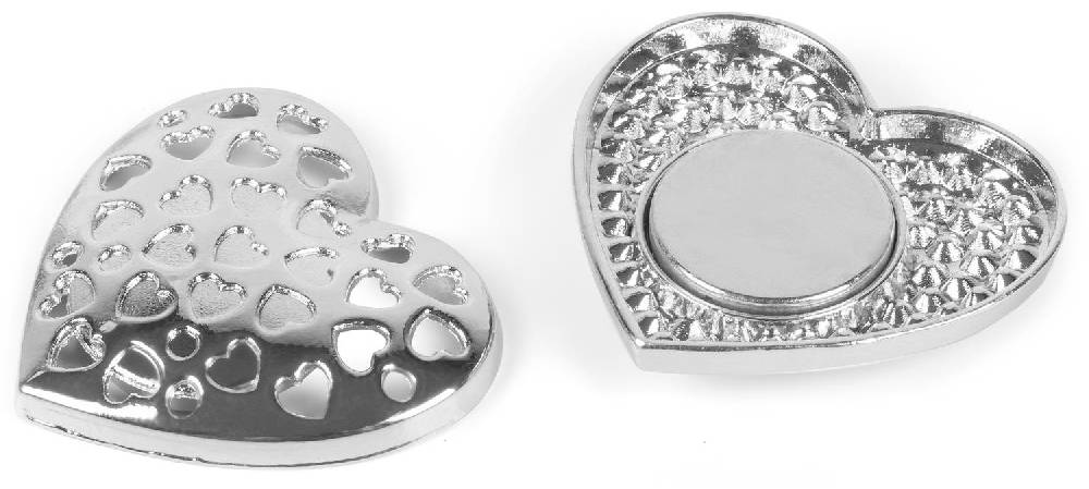 Stylebreaker Herz Magnet Brosche mit Strass Saisonschlussverkauf