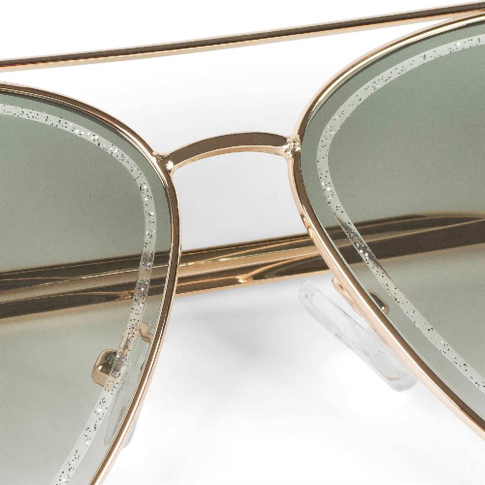 Stylebreaker Piloten Sonnenbrille mit Glitzer Highlights Zeitlich begrenztes Angebot