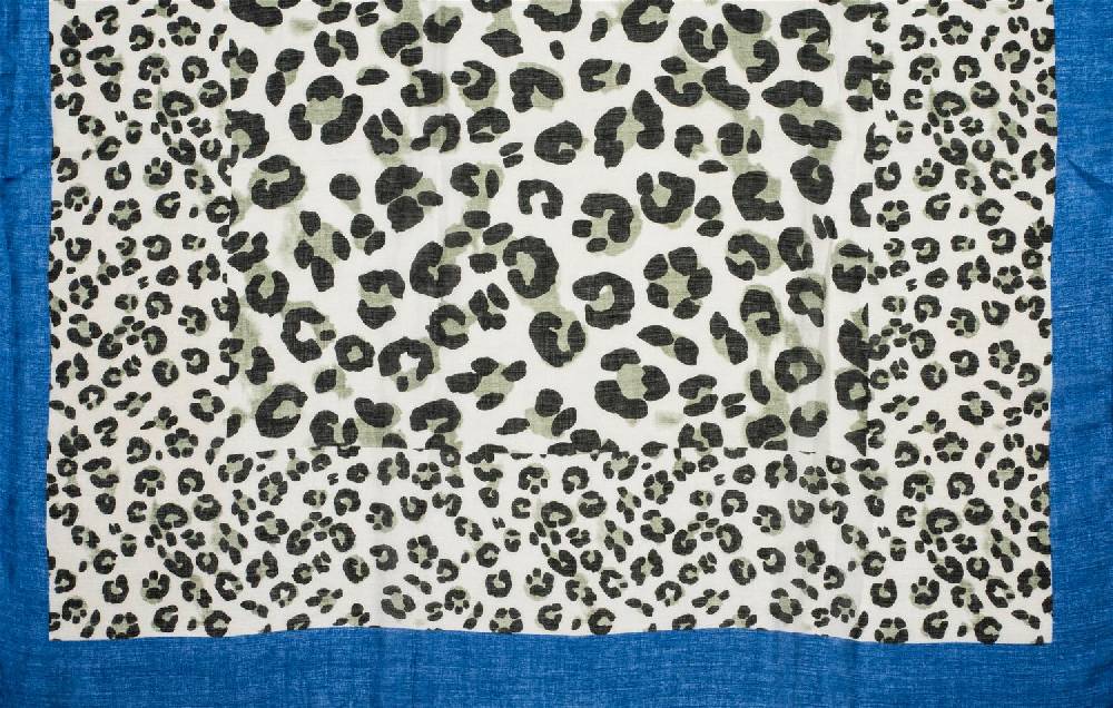 Stylebreaker Schal mit Leoparden Print und farbigem Streifen Neuheiten