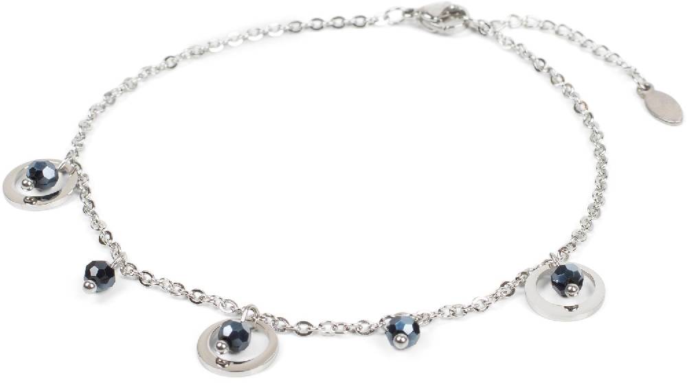 Stylebreaker Fußkettchen mit Ring und Perlen Anhängern Bestseller