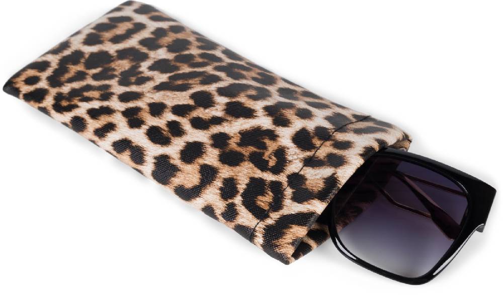 Stylebreaker Brillenetui mit Leoparden Muster und Putztuch Bis zu 55% Rabatt