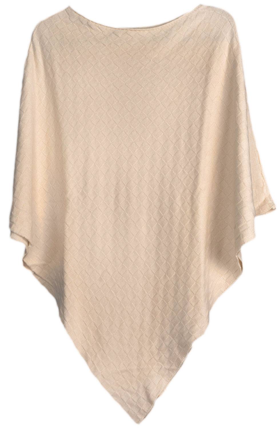 Stylebreaker Feinstrick Poncho mit Karo Schachbrett Struktur Angebote