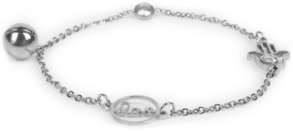 Stylebreaker Edelstahl Armkette Love - Fatimas Hand - Strass Meist gekauft