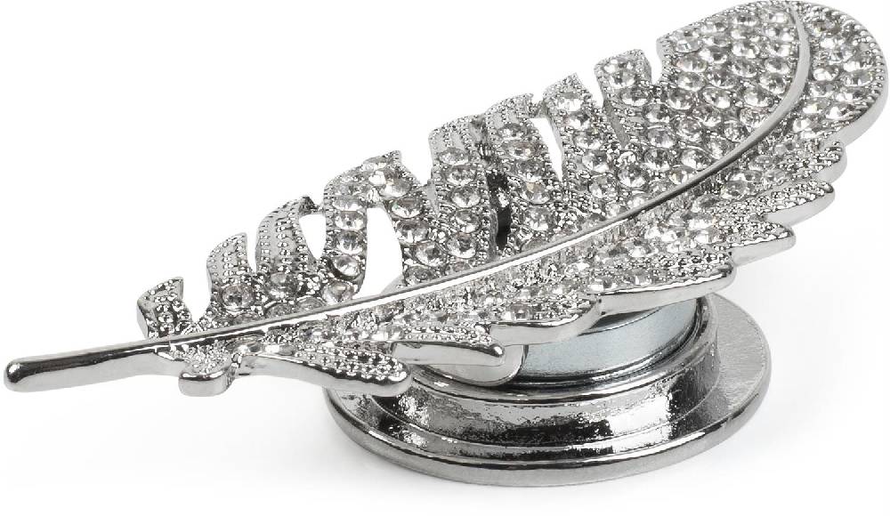 Stylebreaker Magnet Brosche Feder mit Strass Kostenloser Versand