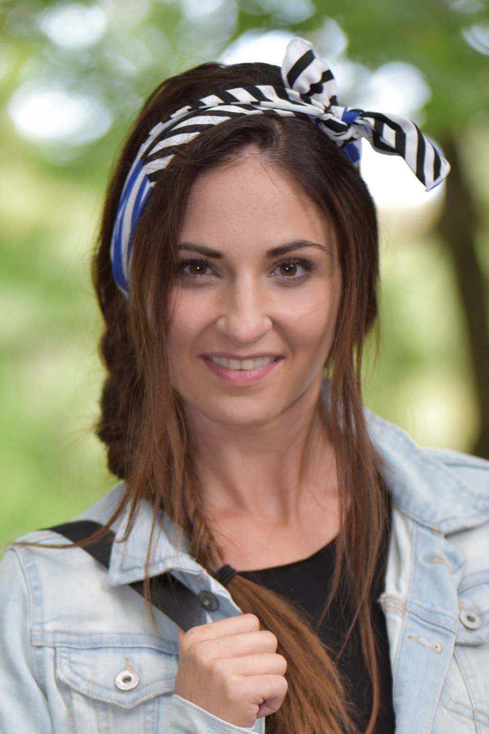 Stylebreaker Multifunktionstuch mit Streifen Muster Sonderangebot