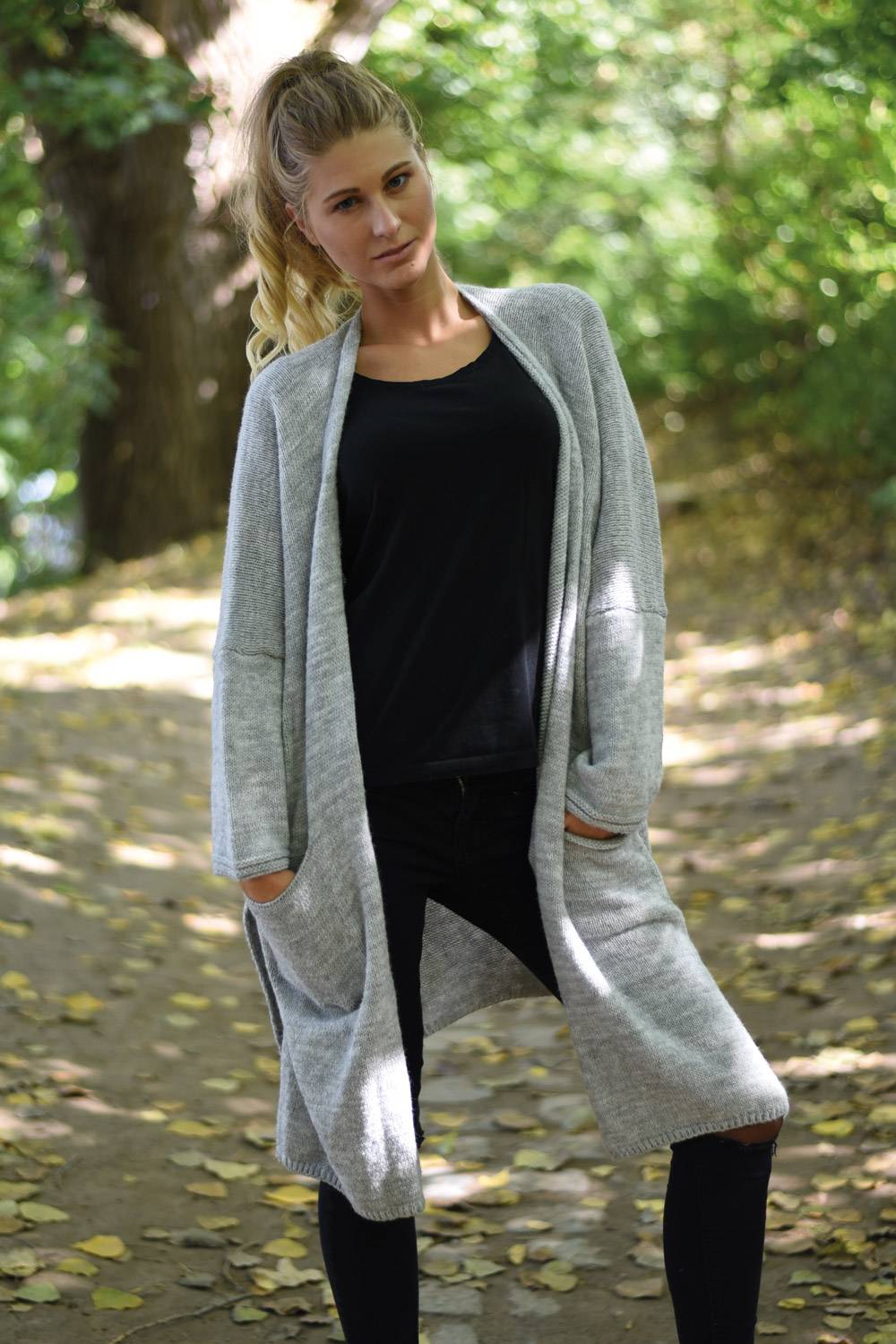 Stylebreaker Oversize Strick Long Cardigan Heißer Verkauf