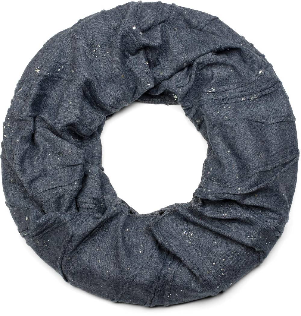 Stylebreaker Loop mit Metall Splashes Pailletten und Sternen Neueste Mode