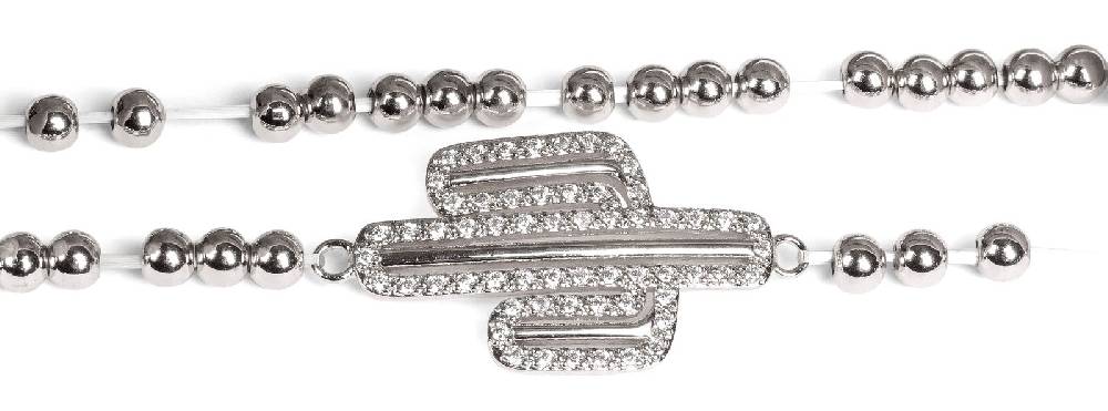 Stylebreaker Kugelarmband mit Kaktus und Strass Wochenangebot