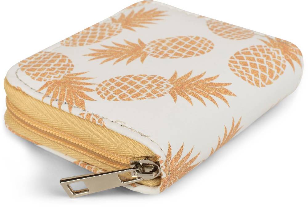 Stylebreaker Mini Geldbörse mit Ananas Muster Kostenlose Rückgabe
