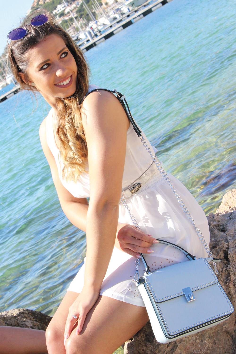 Stylebreaker Satchel Henkeltasche mit Pyramiden Nieten Letzte 2 Tage
