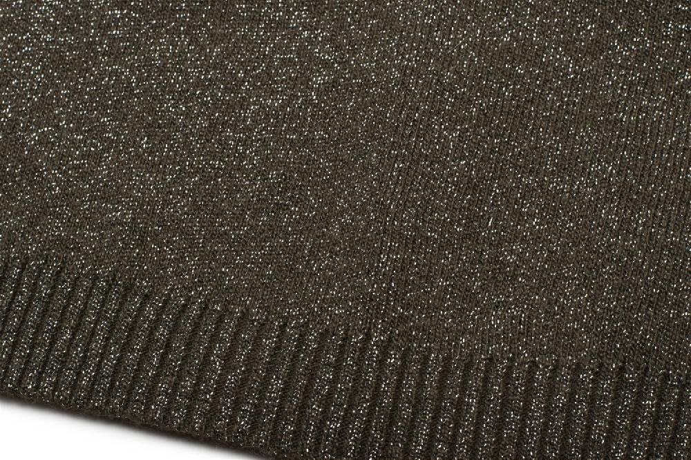 Stylebreaker Feinstrick Beanie Mütze mit Glitzerfaden Letzter Tag