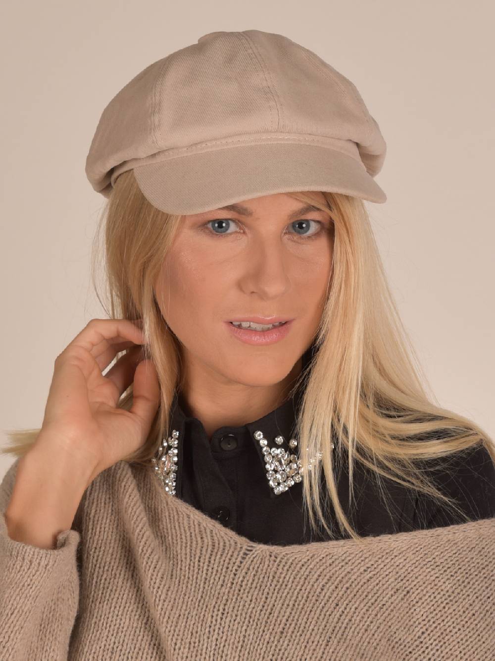 Stylebreaker Einsteckkragen mit Strass besetzt Zeitbegrenzte Promotion