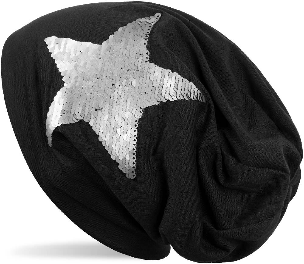 Stylebreaker Beanie mit Wendepailletten Stern Bis zu 60% Rabatt