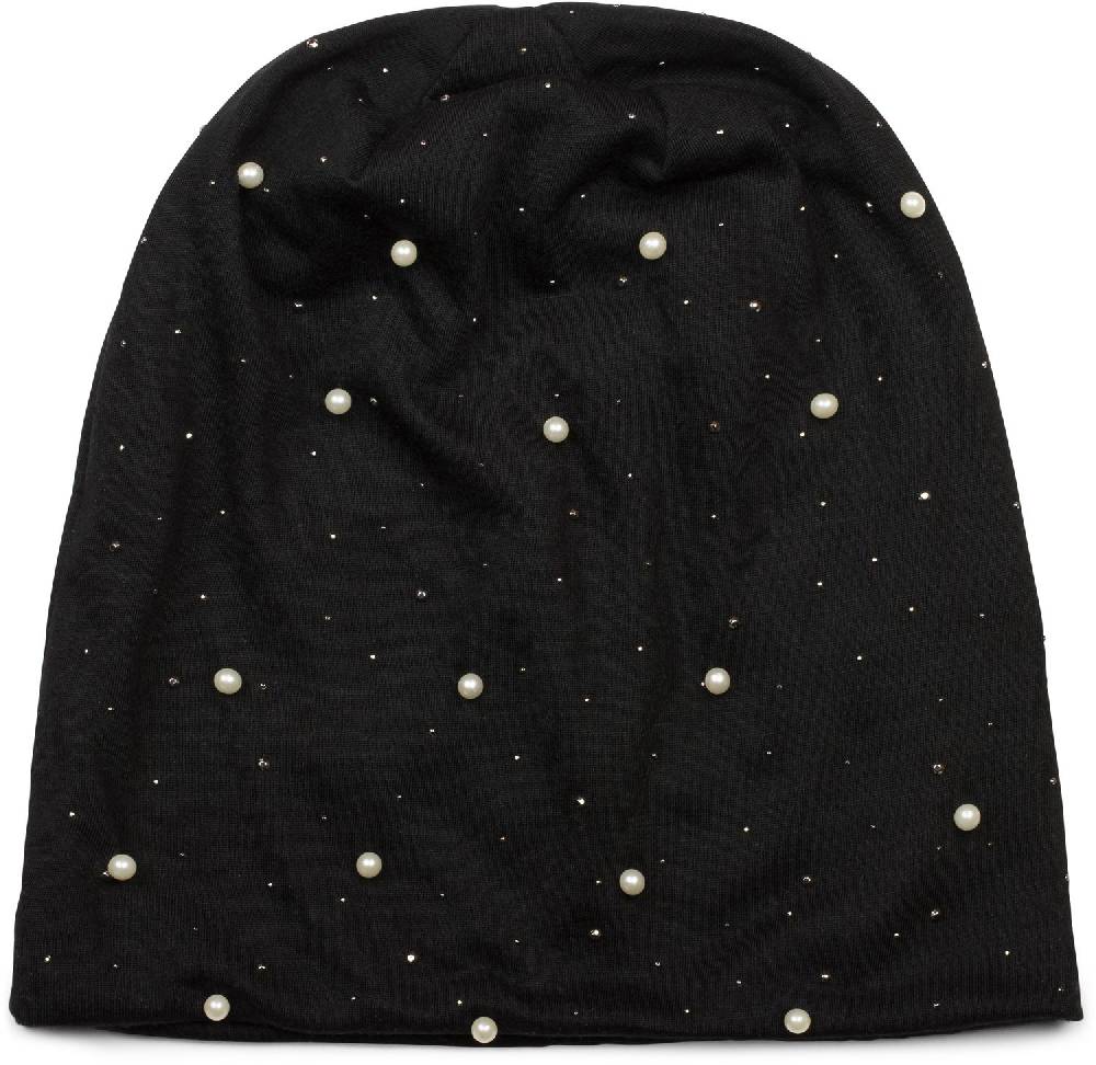 Stylebreaker Beanie mit Perlen und Strass Nieten Bis zu 65% Rabatt