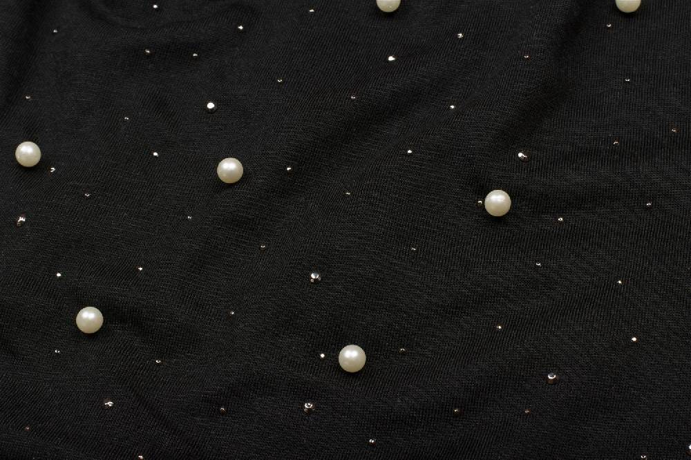 Stylebreaker Beanie mit Perlen und Strass Nieten Bis zu 65% Rabatt