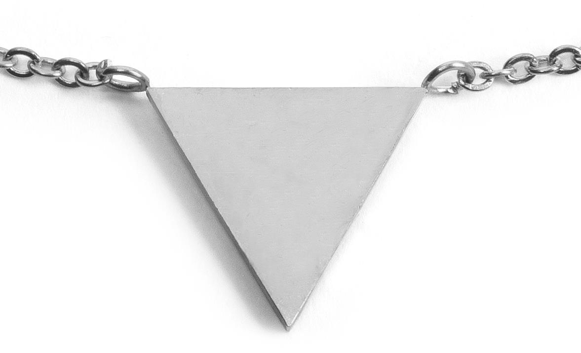 Stylebreaker Edelstahl Armkette mit Dreieck Clearance-Verkauf