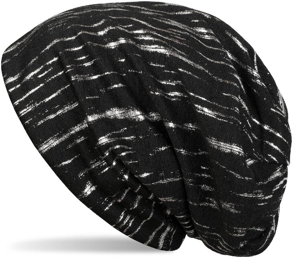 Stylebreaker Beanie mit Metallic Streifen Print Angebote