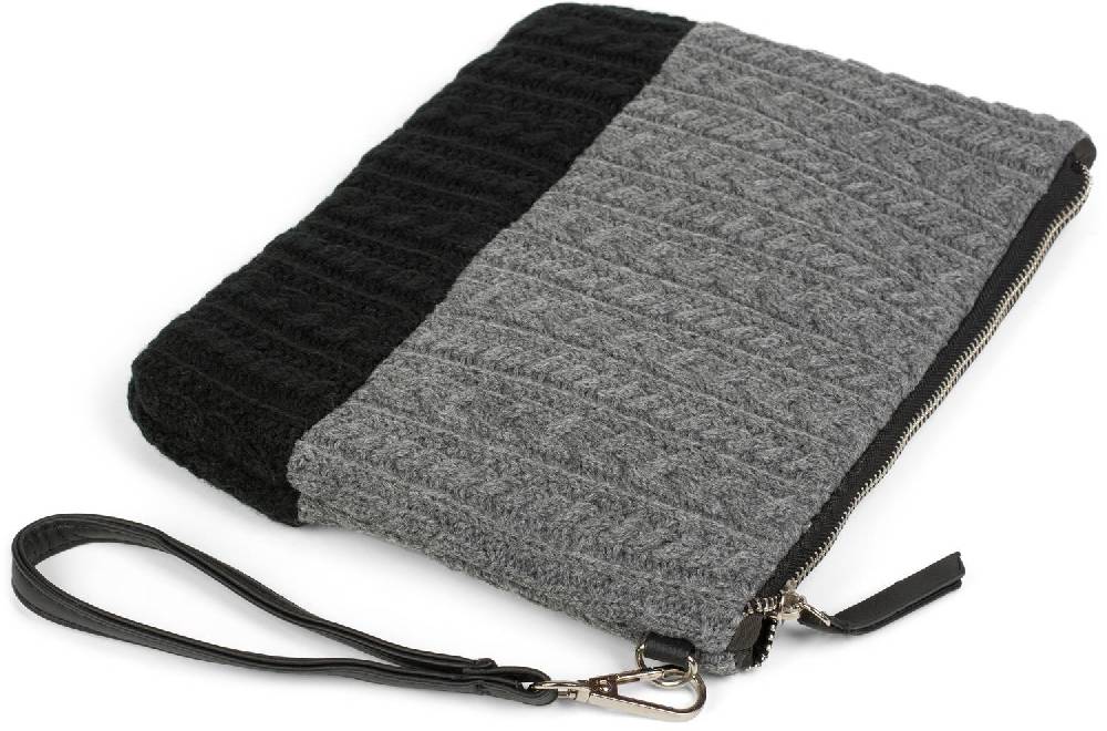 Stylebreaker Strick Clutch mit Zopfmuster Hotsell